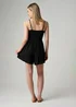 Wednesday’s Girl Black Shirred Bodice Strappy Square Neck Playsuit - 12 Image 2