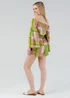 Influence Green Geometric Vibrant Print Bardot Off-The-Shoulder Playsuit - 8 Image 2