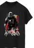 Spiral Galaxy Star Wars Mandalorian & Grogu Way Black Graphic T-Shirt - S Image 2
