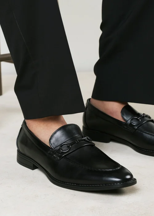 Where's That From Declan Black Pointed Toe Slip On Buckle Loafer - Size 7 Image 6