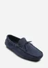 Where's That From Carter Navy Faux Suede Slip on Lace Detail Loafer - 11 Image 3