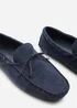 Where's That From Carter Navy Faux Suede Slip on Lace Detail Loafer - 11 Image 5