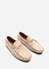 Where's That From Carter Beige Faux Suede Slip on Lace Detail Loafer - Size 7 Image 3