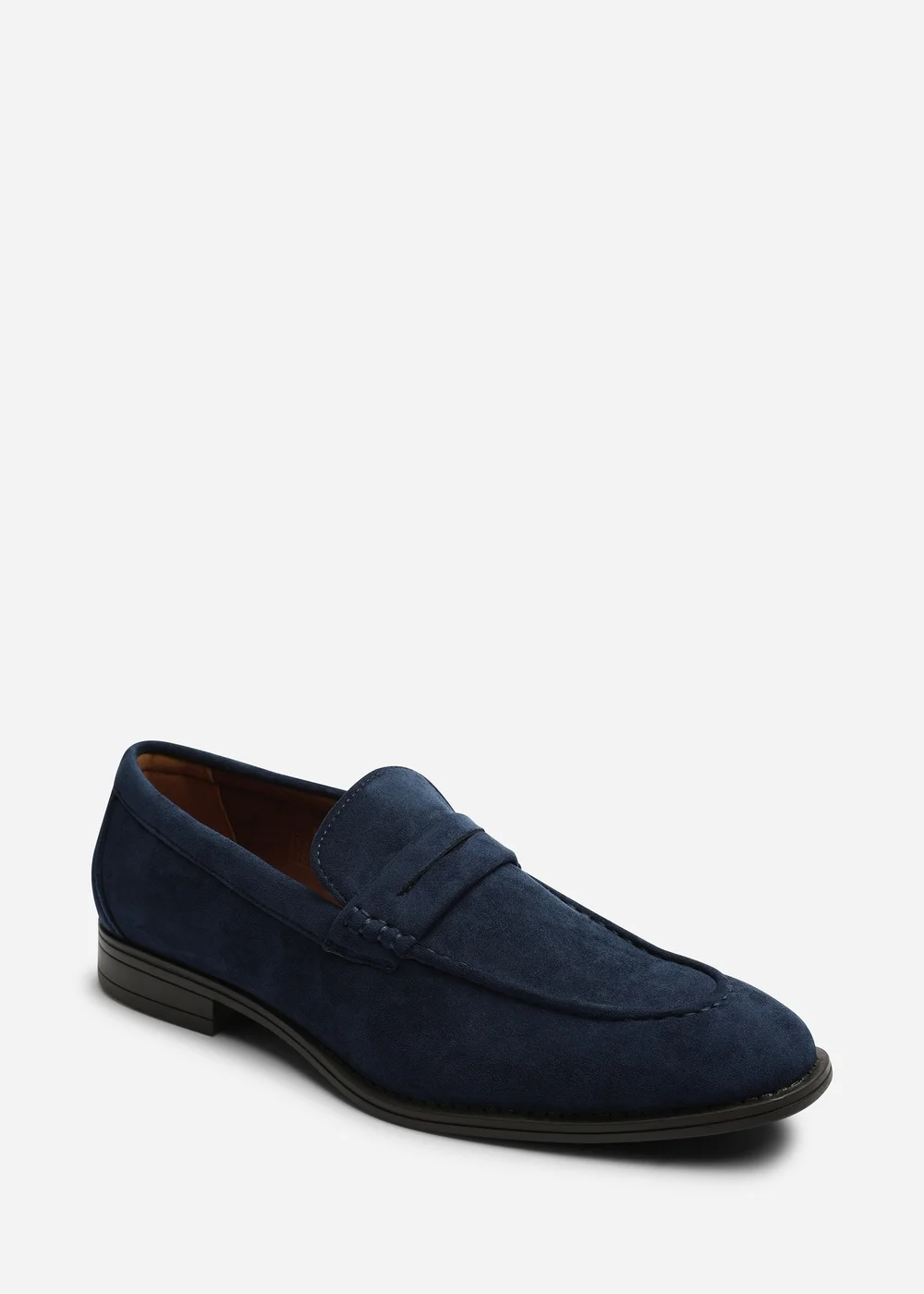 Where's That From Gavin Navy Faux Suede Slip on Penny Loafer - 11 Image 2