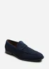 Where's That From Gavin Navy Faux Suede Slip on Penny Loafer - 11 Image 2