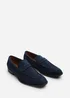 Where's That From Gavin Navy Faux Suede Slip on Penny Loafer - 11 Image 3