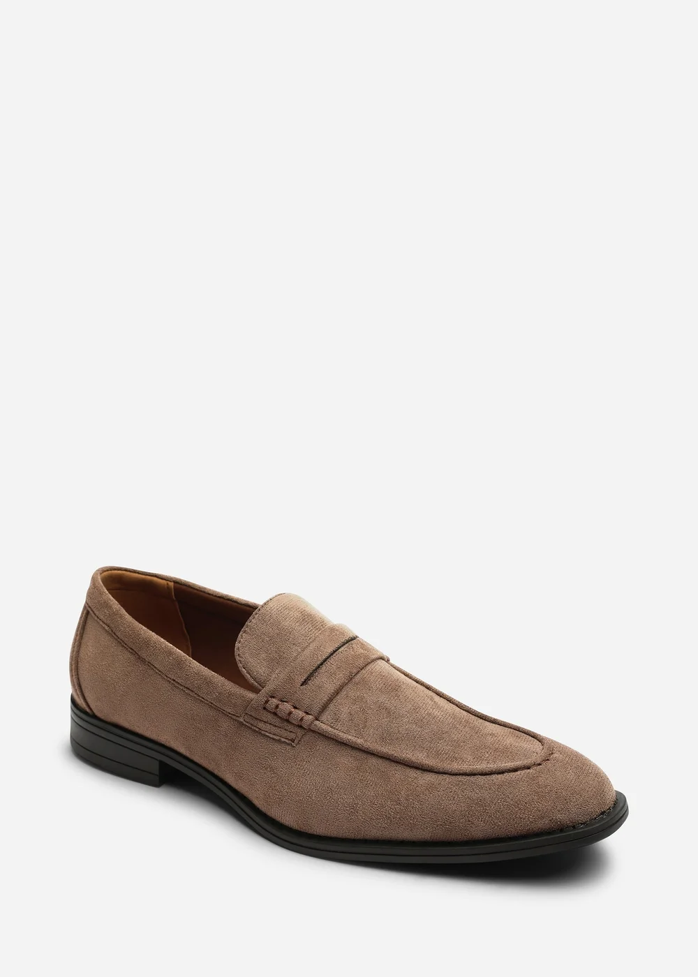 Where's That From Gavin Khaki Faux Suede Slip on Penny Loafer - 11 Image 2