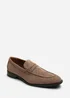 Where's That From Gavin Khaki Faux Suede Slip on Penny Loafer - 11 Image 2