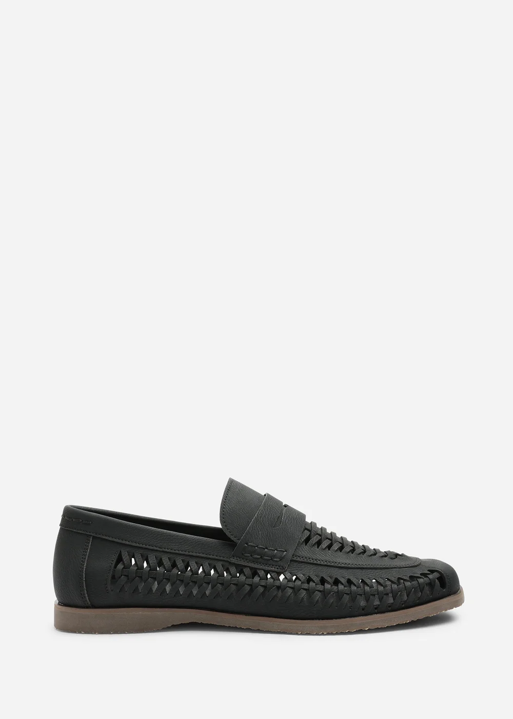 Where's That From Colby Black Weave Slip on Loafers - 8 Image 2