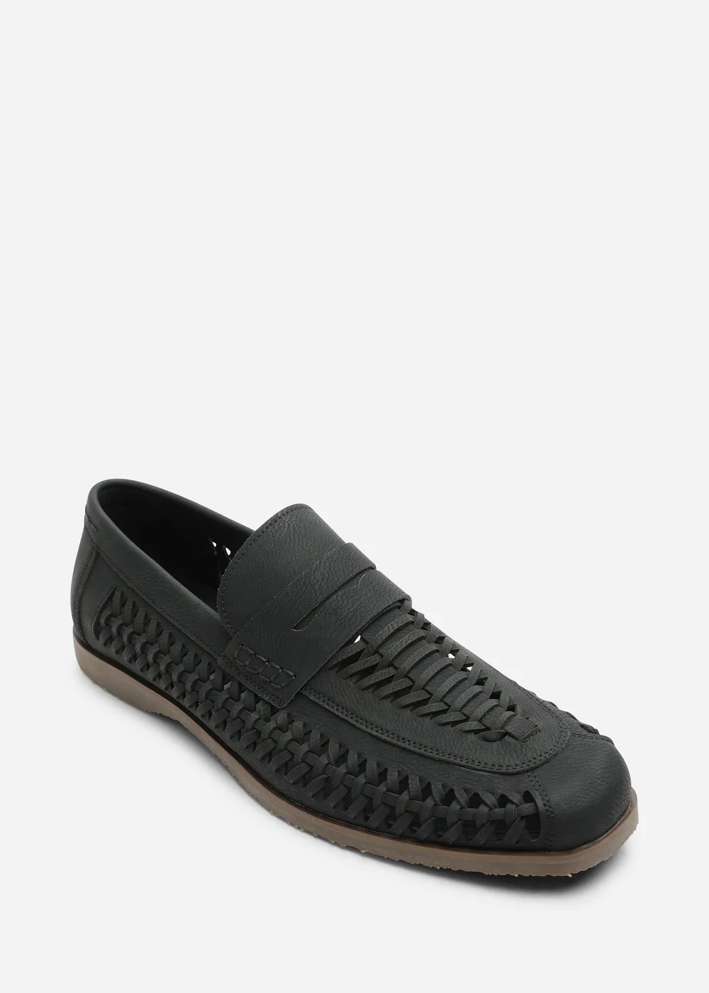 Where's That From Colby Black Weave Slip on Loafers - 8 Image 3
