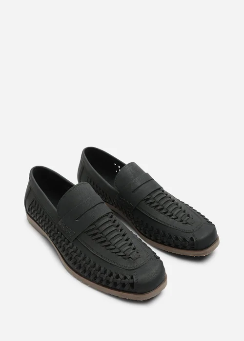 Where's That From Colby Black Weave Slip on Loafers - 8 Image 4