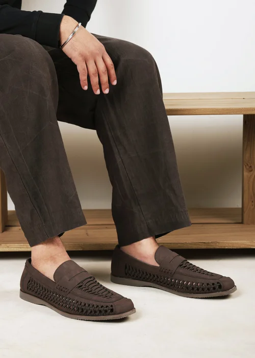 Where's That From Colby Brown Weave Slip on Loafers - 9 Image 1