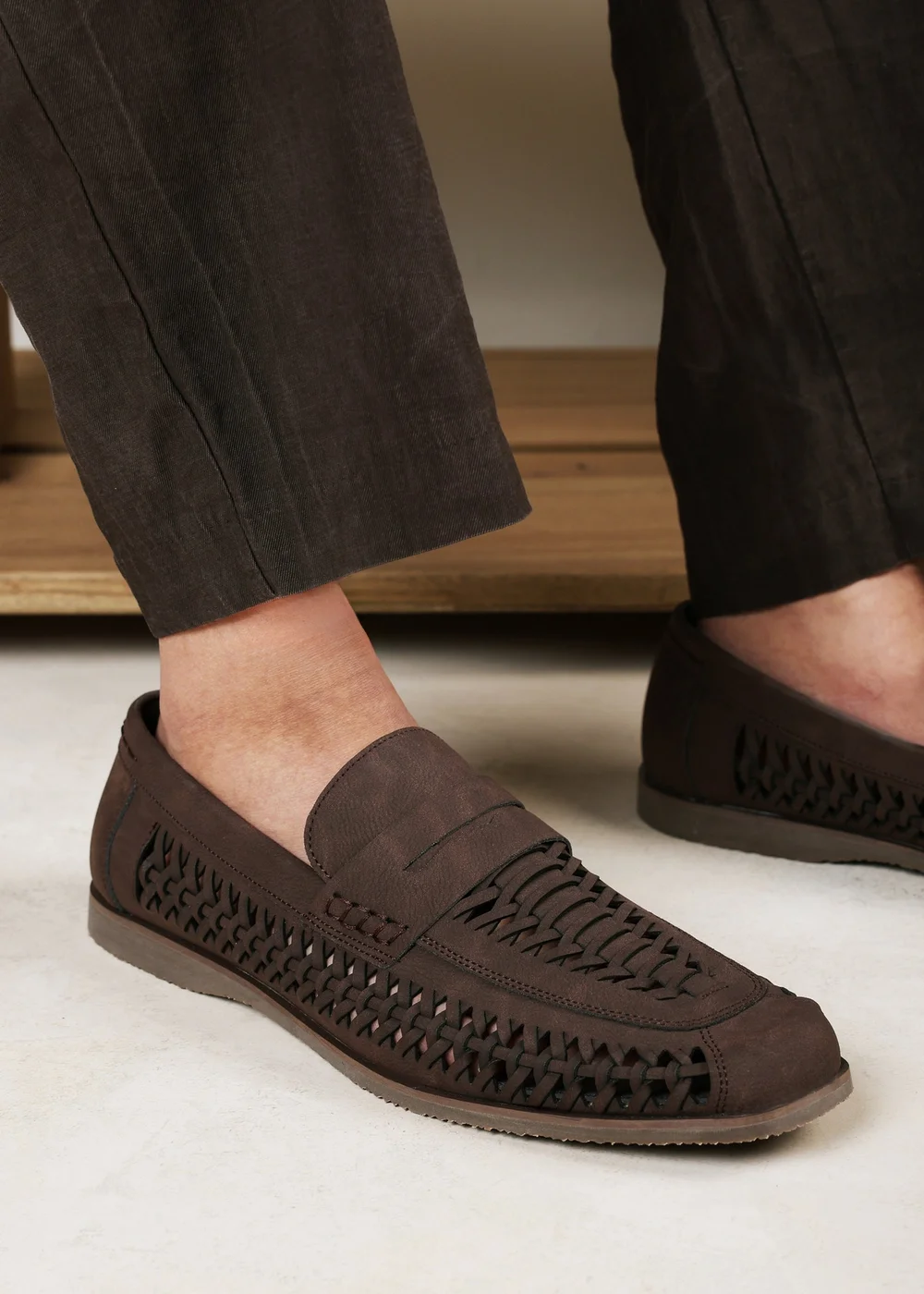 Where's That From Colby Brown Weave Slip on Loafers - 9 Image 6