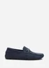 Where's That From Hudson Navy Faux Suede Slip On Buckle Loafer - 7 Image 2