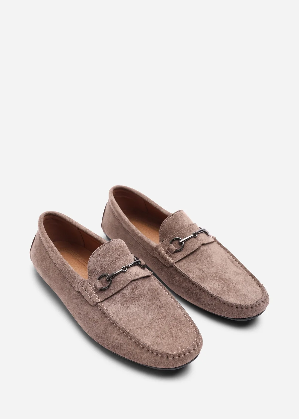 Where's That From Hudson Khaki Faux Suede Slip On Buckle Loafer - 11 Image 4