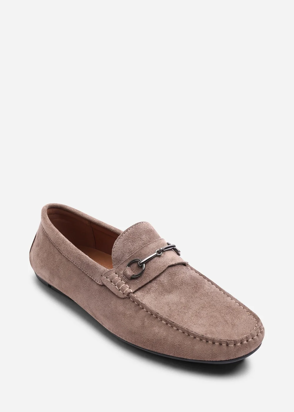 Where's That From Hudson Khaki Faux Suede Slip On Buckle Loafer - 11 Image 3