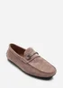 Where's That From Hudson Khaki Faux Suede Slip On Buckle Loafer - 11 Image 3