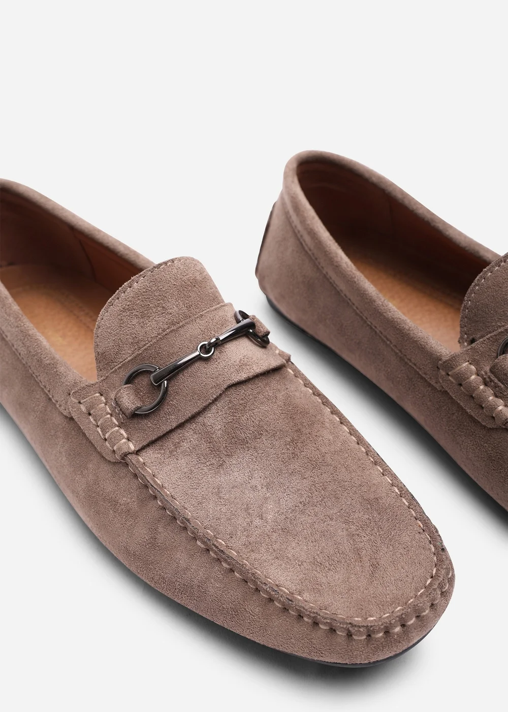 Where's That From Hudson Khaki Faux Suede Slip On Buckle Loafer - 11 Image 5
