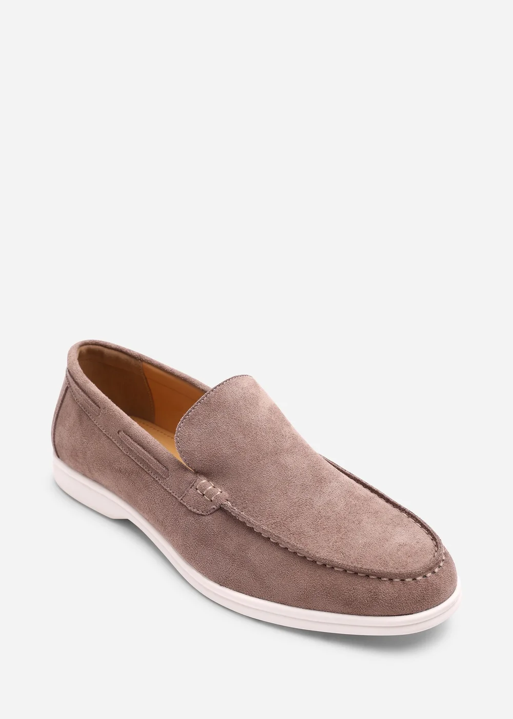 Where's That From Trent Khaki Faux Suede Slip On Easy Loafer - 9 Image 3