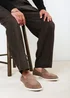 Where's That From Trent Khaki Faux Suede Slip On Easy Loafer - 9 Image 1