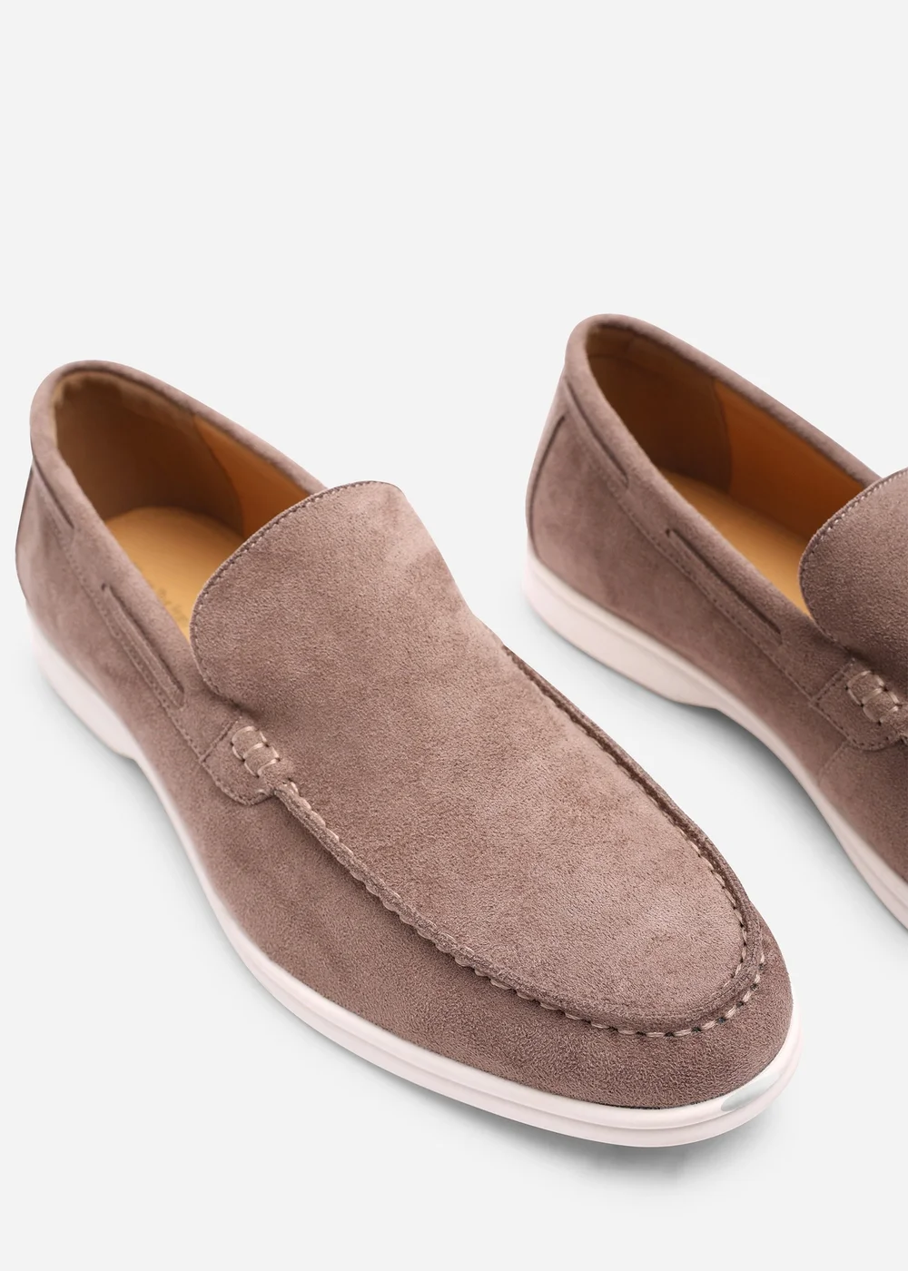 Where's That From Trent Khaki Faux Suede Slip On Easy Loafer - 9 Image 5