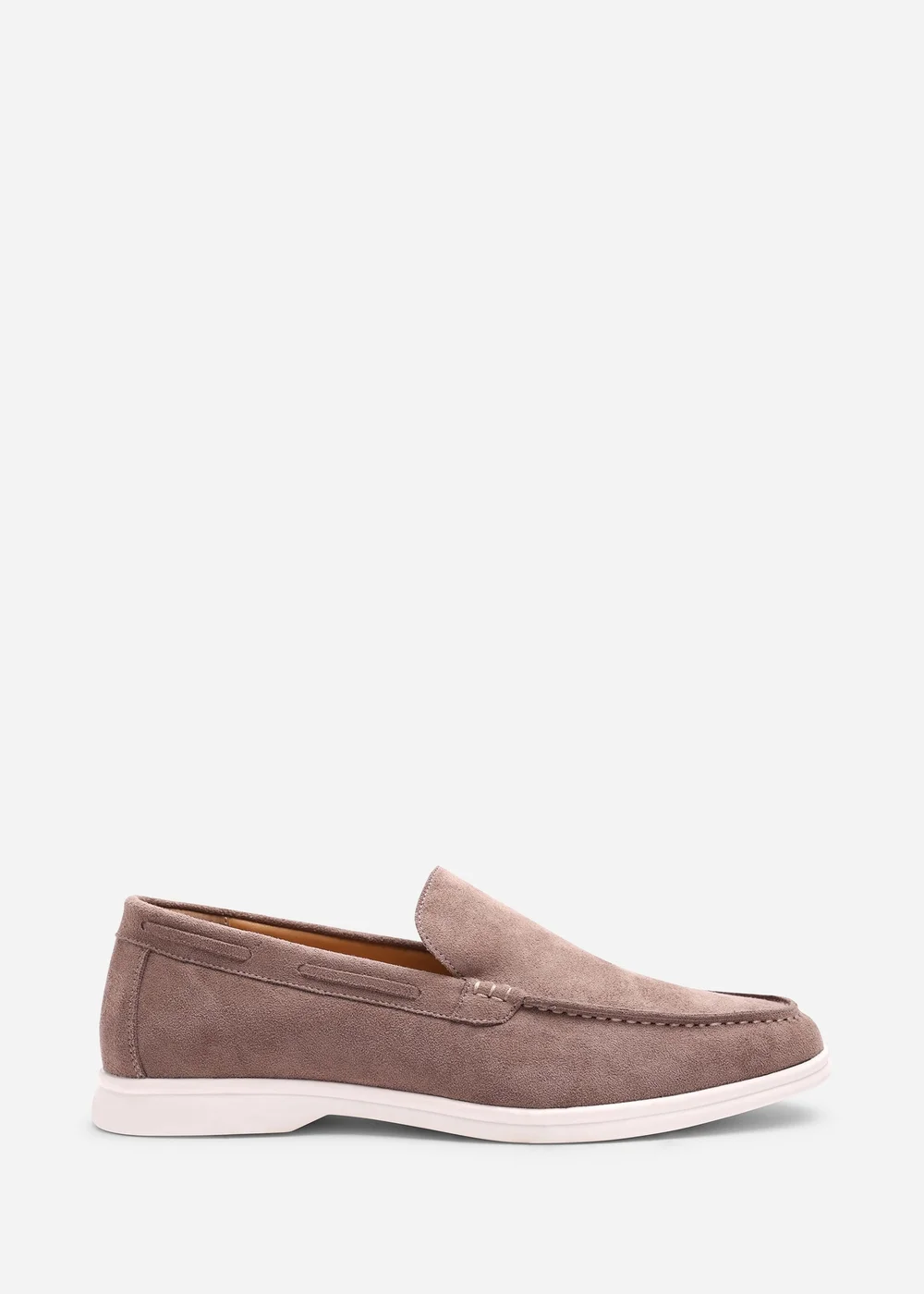 Where's That From Trent Khaki Faux Suede Slip On Easy Loafer - 9 Image 2