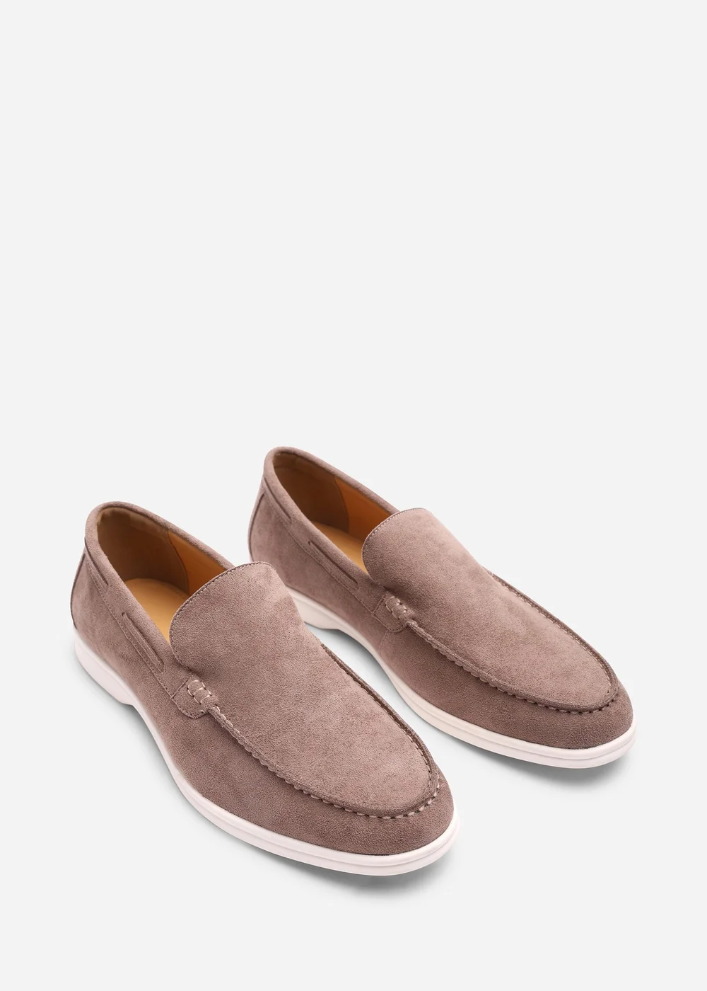 Where's That From Trent Khaki Faux Suede Slip On Easy Loafer - 9 Image 4