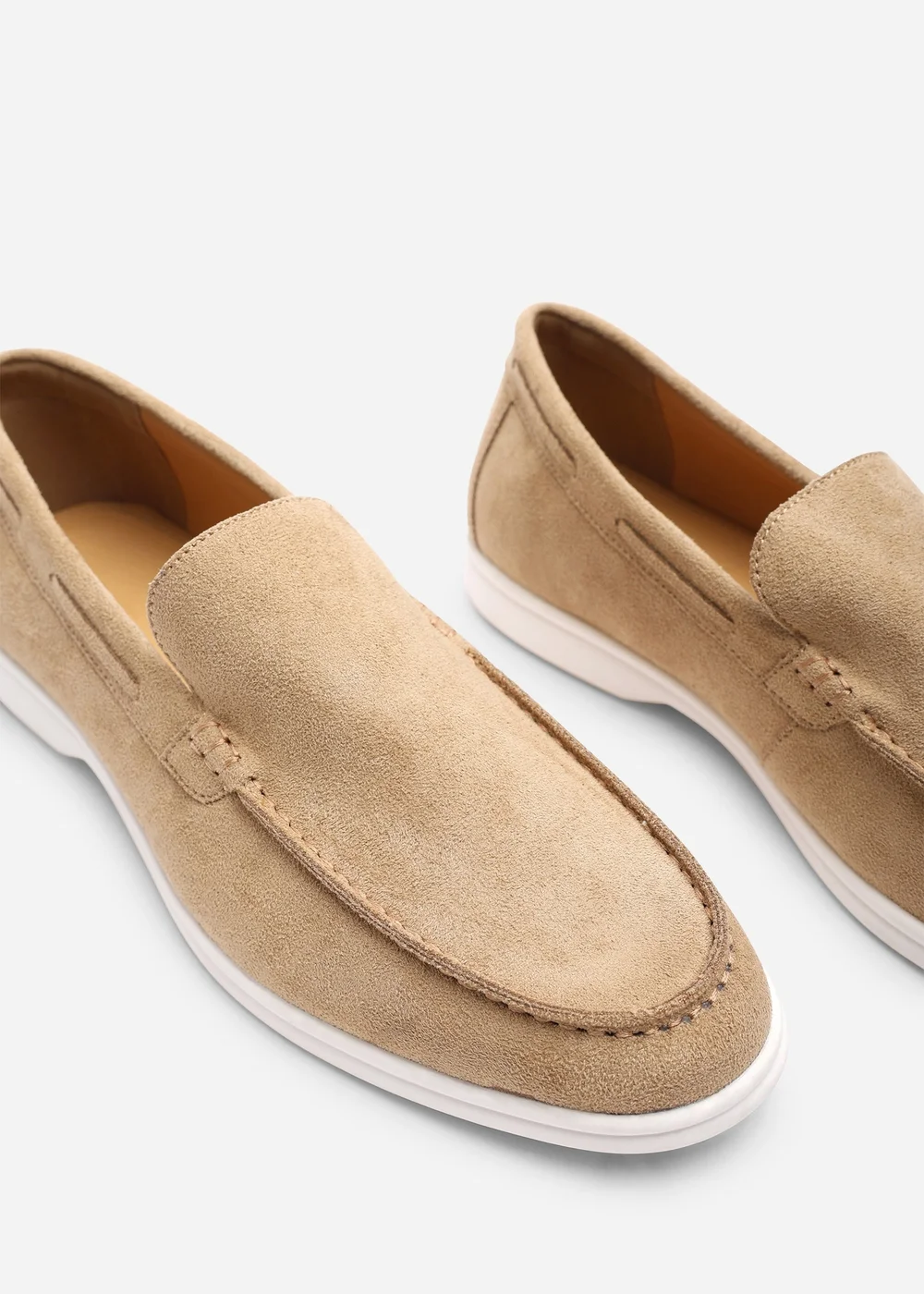 Where's That From Trent Biege Faux Suede Slip On Easy Loafer - 7 Image 5