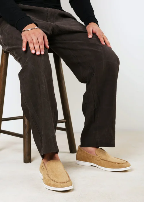 Where's That From Trent Biege Faux Suede Slip On Easy Loafer - 7 Image 1