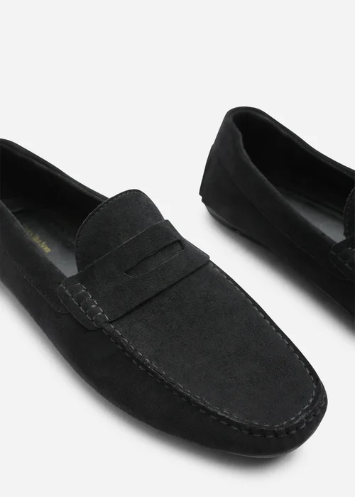 Where's That From Kyle Black Faux Suede Slip on Bubble Loafer - 7 Image 5