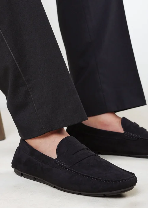 Where's That From Kyle Black Faux Suede Slip on Bubble Loafer - 7 Image 1