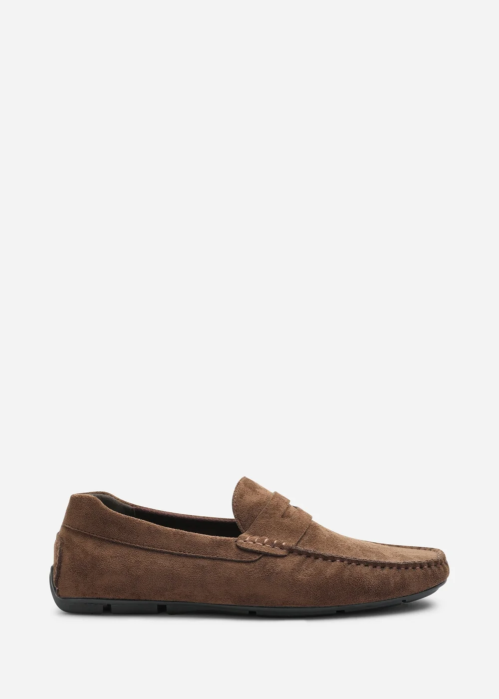 Where's That From Kyle Dark Brown Faux Suede Slip on Bubble Loafer - 11 Image 2