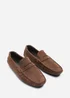 Where's That From Kyle Dark Brown Faux Suede Slip on Bubble Loafer - 11 Image 4