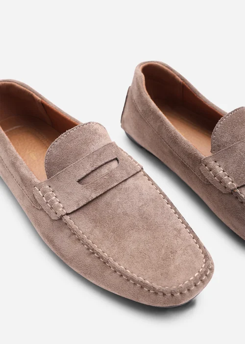 Where's That From Kyle Khaki Faux Suede Slip on Bubble Loafer - 12 Image 5