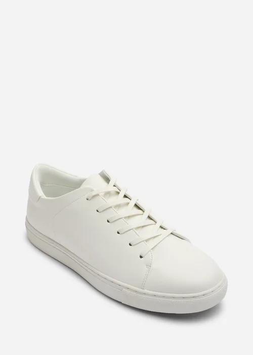 Where's That From Derek White Low Cut Lace Up Trainers - 11 Image 3