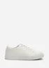Where's That From Derek White Low Cut Lace Up Trainers - 11 Image 2