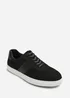 Where's That From Clark Black Low Cut Lace Up Trainers - 12 Image 3