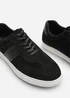 Where's That From Clark Black Low Cut Lace Up Trainers - 12 Image 5