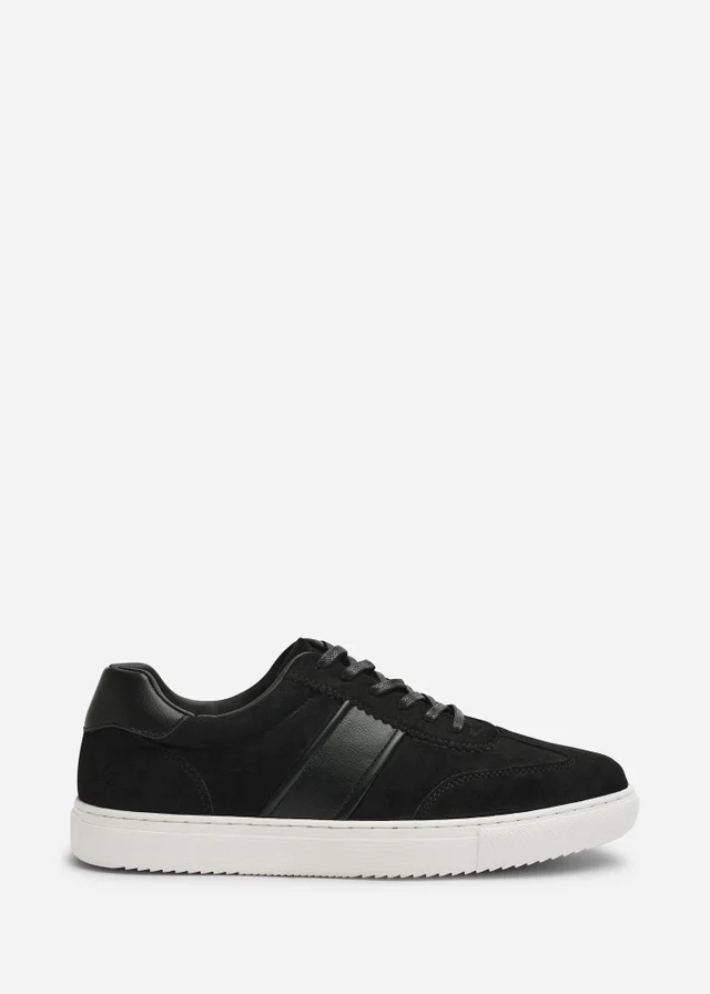 Where's That From Clark Black Low Cut Lace Up Trainers