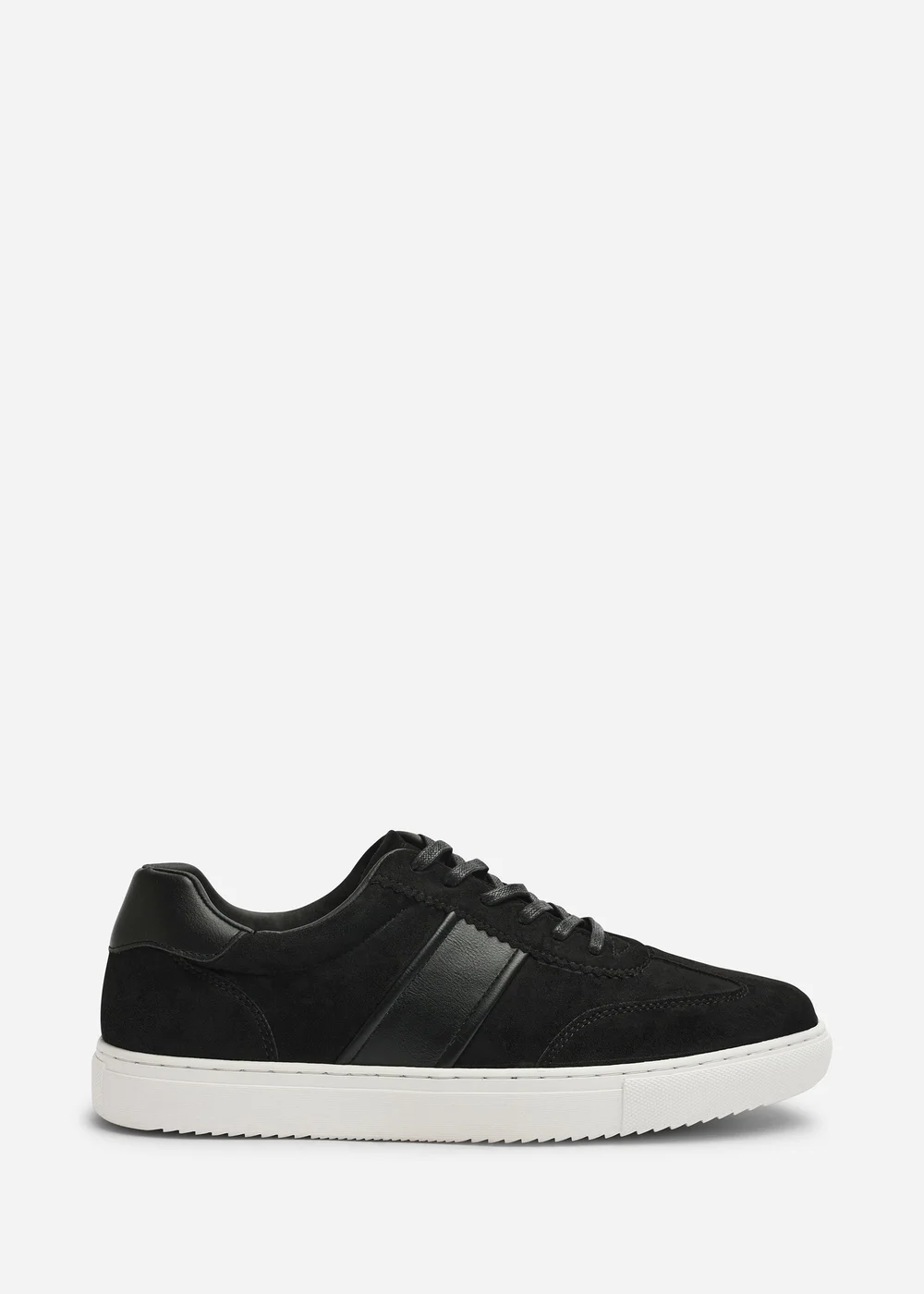 Where's That From Clark Black Low Cut Lace Up Trainers - 12 Image 2