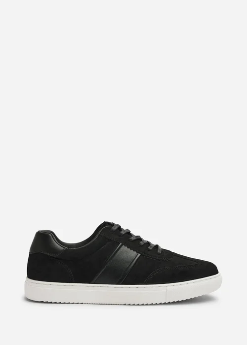 Where's That From Clark Black Low Cut Lace Up Trainers - 12 Image 2