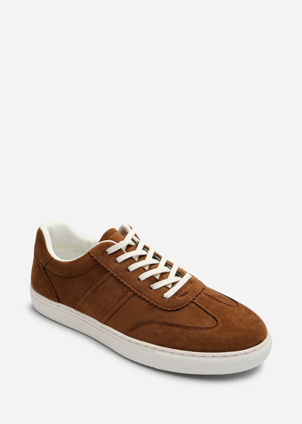 Where's That From Clark Light Brown Low Cut Lace Up Trainers - 7 Image 3