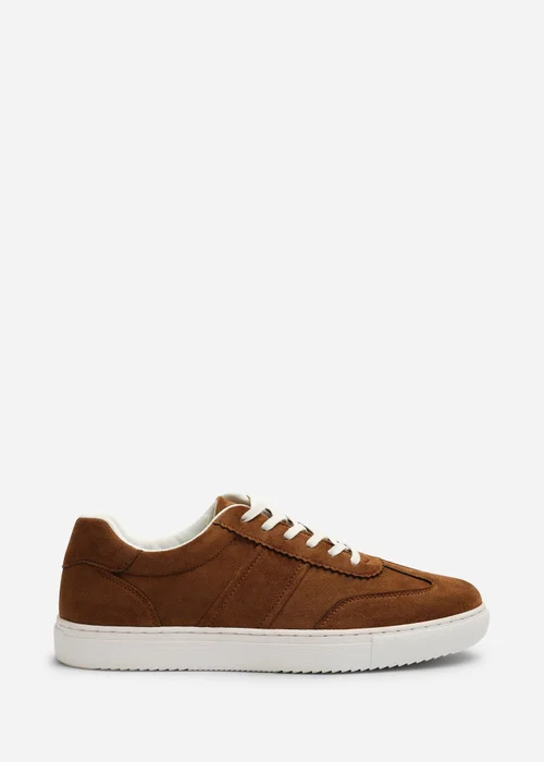 Where's That From Clark Light Brown Low Cut Lace Up Trainers - 7 Image 1