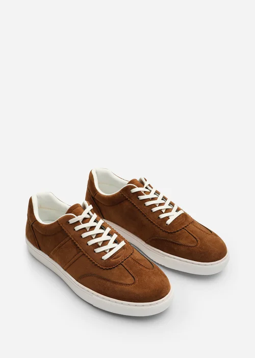 Where's That From Clark Light Brown Low Cut Lace Up Trainers - 7 Image 4