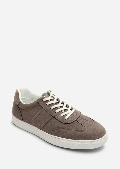 Where's That From Clark Grey Low Cut Lace Up Trainers - 10 Image 3