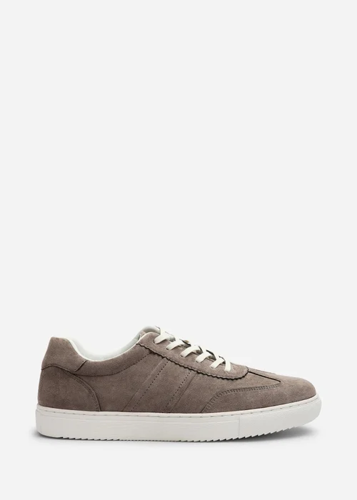 Where's That From Clark Grey Low Cut Lace Up Trainers - 10 Image 2