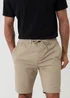 Threadbare Stone Elasticated Waist Stretch Chino Shorts - 38/L32 Image 3