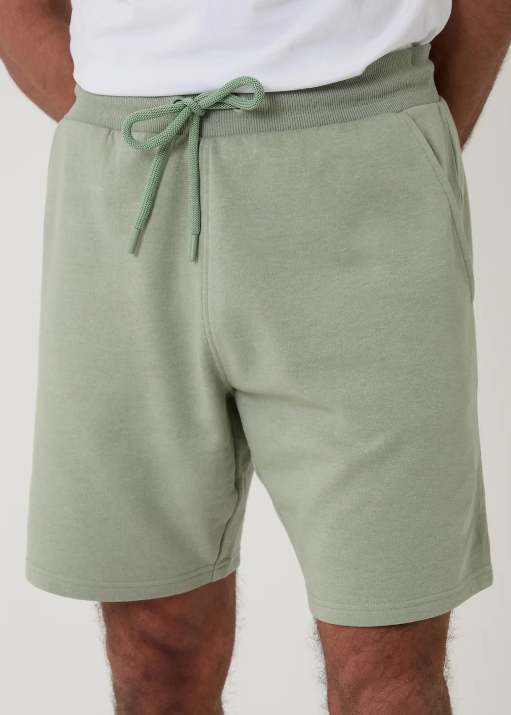 Threadbare Soft Green Sweat Shorts - S Image 4
