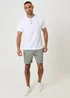 Threadbare Soft Green Shorter Length Stretch Chino Shorts - L Image 3