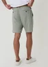 Threadbare Soft Green Linen Blend Shorts with Belt - 38/L32 Image 2